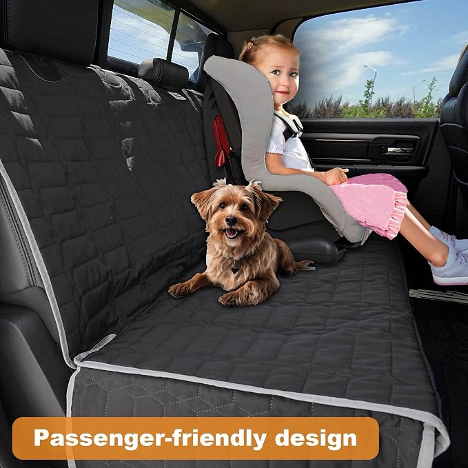 Reliadura Dog Car Seat Cover for Back Seat, Car Seat Covers for Pets, Nonslip Backseat Cover Protector, Washable Bench Seat Covers for Trucks & SUV - Image 8