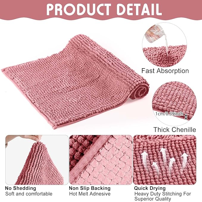 Amylove 4 Pcs Guinea Pig Cage Liner 12 x 12 Inch Washable Chenille Pee Pads Pet Dog Cat Bedding Training Mat Reusable for Small Animals Puppy Bunny Hamster Chinchilla - Image 3
