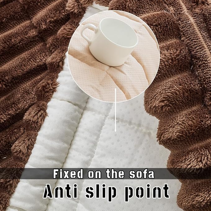 Mitid Sofa Cover Fuzzy Couch Cover for Pet, Couch Covers for Dogs Pets Mat | Washable Non-Slip Sofa Slipcover Cushion Protector Pets Friendly Mat, Dog Couch Cover, Square Couch Covers for Dogs Non Skid - Image 4