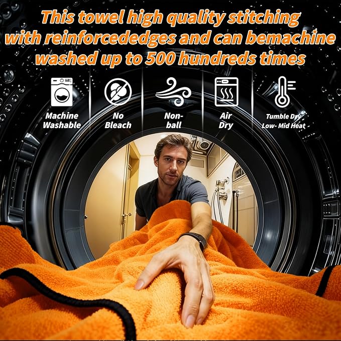 20 Pack Microfiber Car Drying Towel, 24 x 16 Inch Car Microfiber Cleaning Towels Bulk, Lint-Free, Quick Drying, Dual-Sided Detailing Buffing Polishing Waxing Soft Towels for SUV, Truck and Boats - Image 4