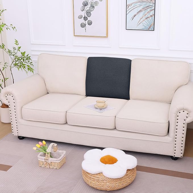 hyha Waterproof Couch Cushion Covers, Anti Slip Sofa Slipcovers for Pets | Waterproof Protection, Thick Jacquard Fabric, Wear Resistant, Anti Slip, Pet Protection (1 Piece for Backrest L) - Image 5