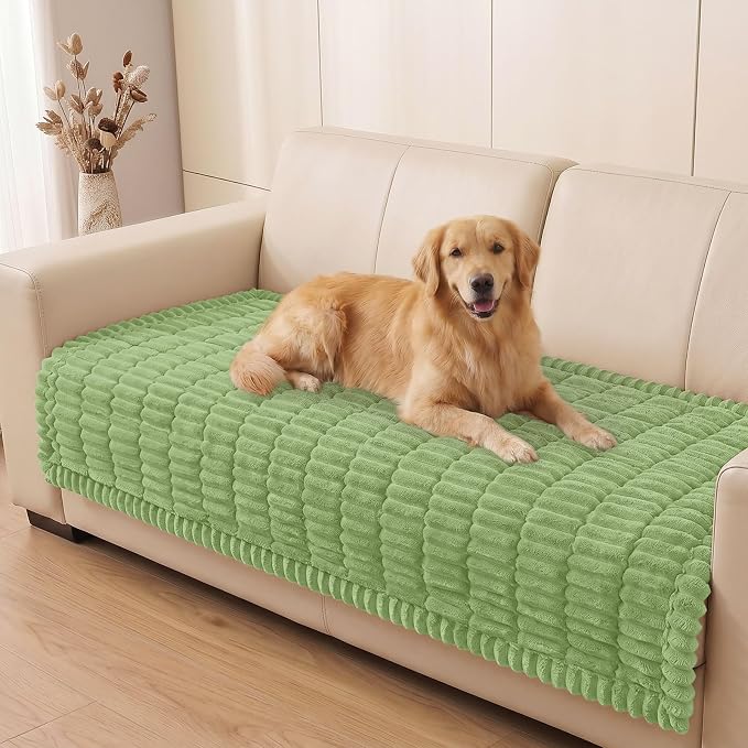 Smiry Couch Cover for Dogs, Non Slip Washable Sofa Protector for Pets | Soft Furniture Cover for Leather & Fabric Couches, Cozy Protect Against Fur, Dirt & Messes, Pet Friendly, 43"x82.7" by Smiry