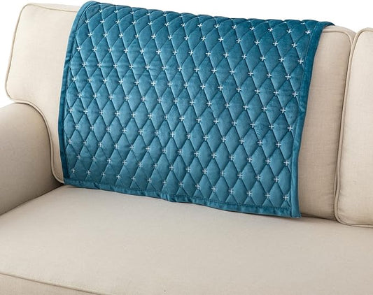 Eismodra Couch Cover,Sectional Couch Covers,Sofa Covers for 3 Cushion Couch,Anti-Slip Sofa Slipcovers for Dogs Cats Kids Loveseat Recliner L Shaped Armrest Backrest,Blue 36''x36''(Only 1 Piece) by Eismodra