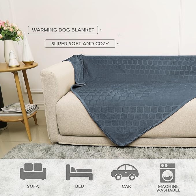 fuguitex Waterproof Dog Blanket Bed Cover Dog Crystal Velvet Moroccan Fuzzy Cozy Plush Pet Blanket Throw Blanket for Couch Sofa - Image 5