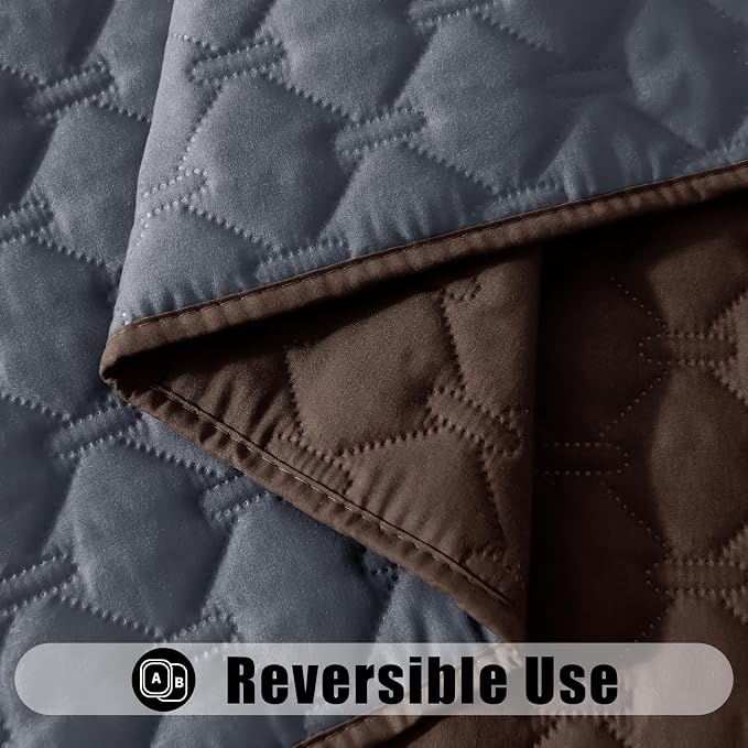 Smiry Waterproof Dog Bed Cover Blanket, Reversible Pet Blanket | Soft Reversible, Washable Leakproof Cats Dogs Couch Cover for Sofa, Couch, Furniture (30x53 Inch) - Image 3