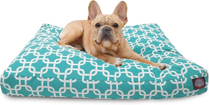 Majestic Pet Links Rectangle Dog Bed, Small, Teal by MajesticPet