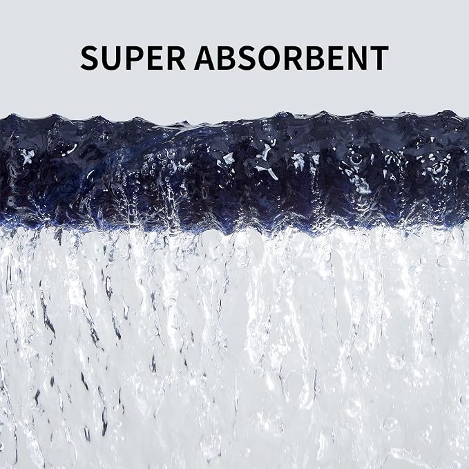 3 Pack Bath Towel Set, 40"x80" Oversized Bath Sheet,Navy Blue | Ultra Soft Microfiber, Lint Free, Quick Dry, Highly Absorbent, Full Body Coverage, 1 Bath Sheet, 1 Hand Towel, 1 Washcloth - Image 7