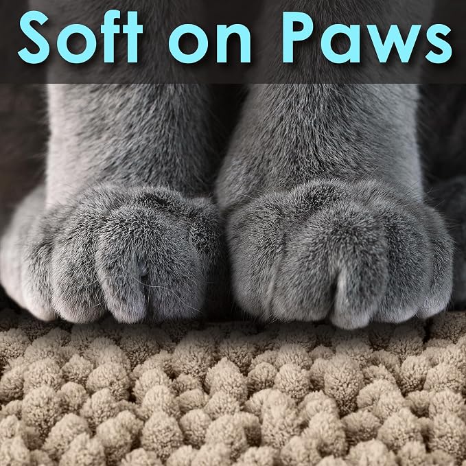 CatGuru Cat Litter Mat, Medium, Extra Large, XXL, Waterproof Litter Box Mat, Non Slip Kitty Litter Mat, Machine Washable Litter Trapping Mat, Soft Litter Tray, Cat Stuff (XXL, Sand/Heavy-Duty) - Image 4
