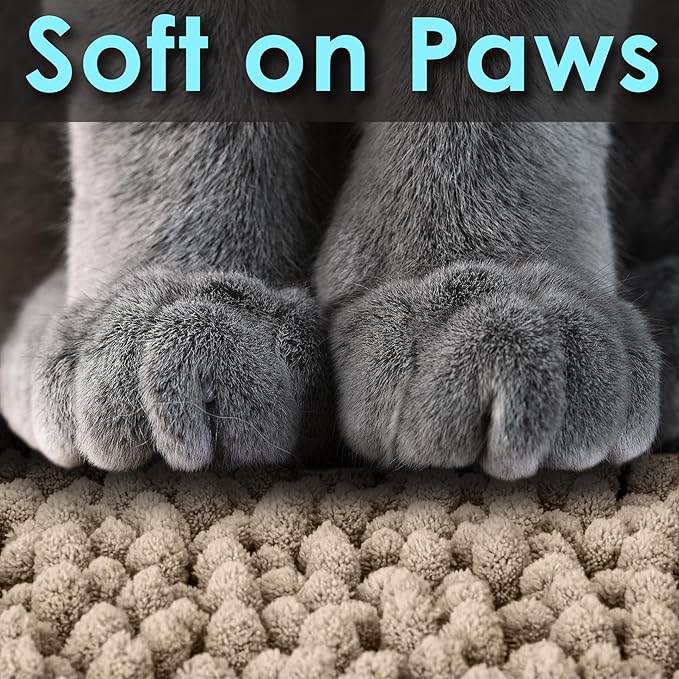 CatGuru Cat Litter Mat, Medium, Extra Large, XXL, Super Absorbent and Waterproof Litter Box Mat for Cats, Non Slip Trapping Mats, Machine Washable Kitty Trapping Pad, Cat Stuff (XL, Sand/Heavy-Duty) - Image 4