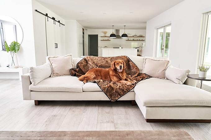PAW BRANDS PupProtector Waterproof Throw Blanket, Sable Tan, 80x62 | Waterproof, machine washable — protects couches, beds & car seats - Image 6