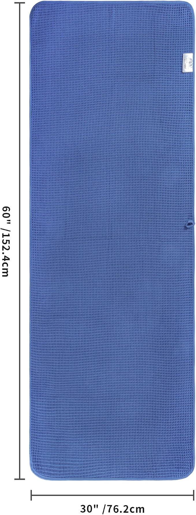 POLYTE 430 GSM Microfiber Oversize Quick Dry Lint Free Bath Towel, 60 x 30 in, 4 Pack (Waffle Weave) - Image 3