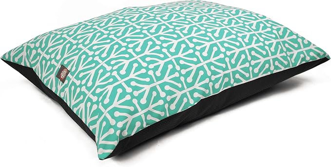 Majestic Pet Rectangle Medium Dog Bed Washable – Non Slip Comfy Pet Bed – Dog Crate Bed Super Value Pillow Dog Bed – Dog Kennel Bed for Sleeping - Dog Bed Medium Breed 35 x 28 Inch – Aruba Pacific by MajesticPet