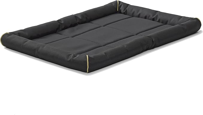 MidWest Homes for Pets XL QuietTime MAXX Ultra-Rugged Dog Bed, Water & Odor Resistant, Bolstered Edge, Non-Slip Bottom, Fits 48-inch Crates, Black by MidWestHomesForPets