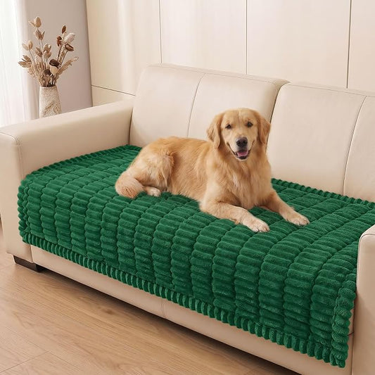Smiry Couch Cover for Dogs, Non Slip Washable Sofa Protector for Pets | Soft Furniture Cover for Leather & Fabric Couches, Cozy Protect Against Fur, Dirt & Messes, Pet Friendly, 35.4"x88" by Smiry