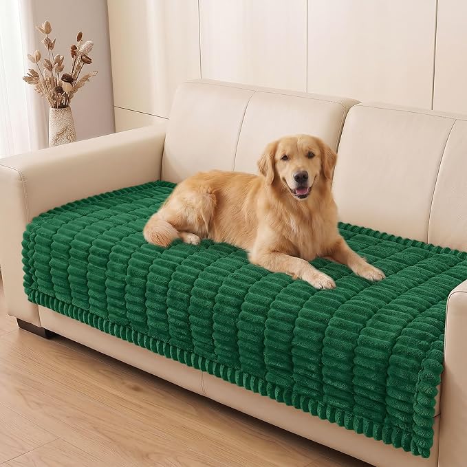 Smiry Couch Cover for Dogs, Non Slip Washable Sofa Protector for Pets | Soft Furniture Cover for Leather & Fabric Couches, Cozy Protect Against Fur, Dirt & Messes, Pet Friendly, 35.4"x63" by Smiry