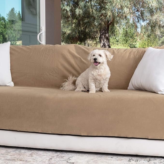 Callarome Waterproof Blanket for Bed & Couch Protection, Brown, 80"x90" | High-Density Heavy-Duty Material – Ultra-Soft & Durable Soft Fleece, Leakproof, Reversible, Silent No-Crinkle Design - Image 8