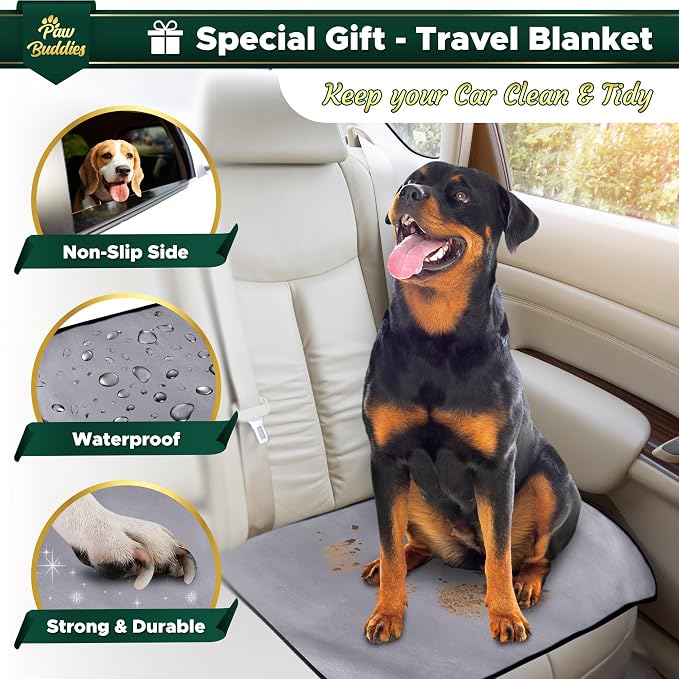 Paw Buddies Premium Waterproof Blanket 80"x90" Velvet-Feel Reversible Throw – Leakproof, Machine Washable Bed & Sofa King Size Protector for Couples, Pets & Travel + Bonus Small Blanket - Image 5