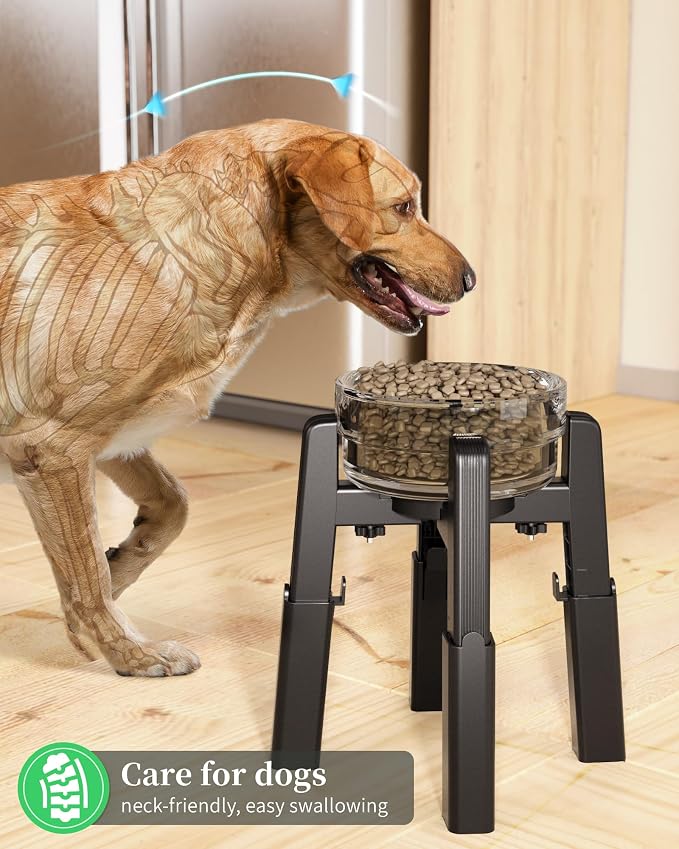 CZPET Dog Bowl Stand with Adjustable Height and Width [2 Pack, Stand Only] | Elevated Pet Water & Food Bowl for Medium Dogs, Stable and Anti-Slip Raised Bowl - Image 9