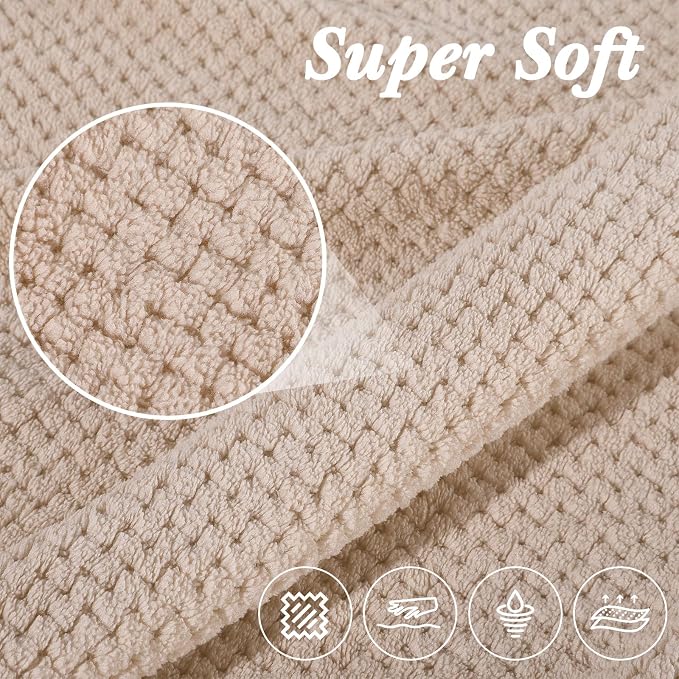 Newwiee 4 Pcs Oversized Bath Towel 40'' x 80'' Bath Sheet,Warm Colors | Fluffy Microfiber Quick Dry, Extra Large Bathroom Towel, Soft Absorbent Adult Shower Sheet, Fall Halloween Decor, Spa Beach - Image 3