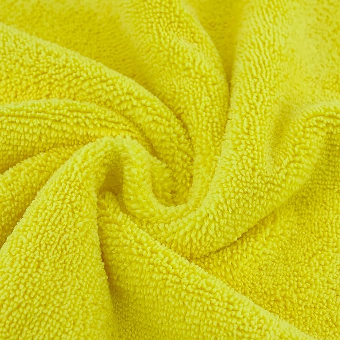 POLYTE 300 GSM Multipurpose Microfiber Cleaning Towel, 16x16 in, 36 Pack | Lint Free, Quick Dry - Image 5