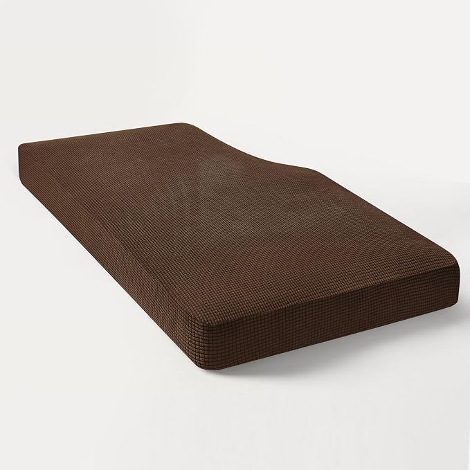 Hokway Stretch Chaise Cover Individual Couch Cushion Slipcovers Reversible Cushion Protector Slipcovers Sofa Cushion Protector Covers (Chaise Cover, Chocolate) - Image 7