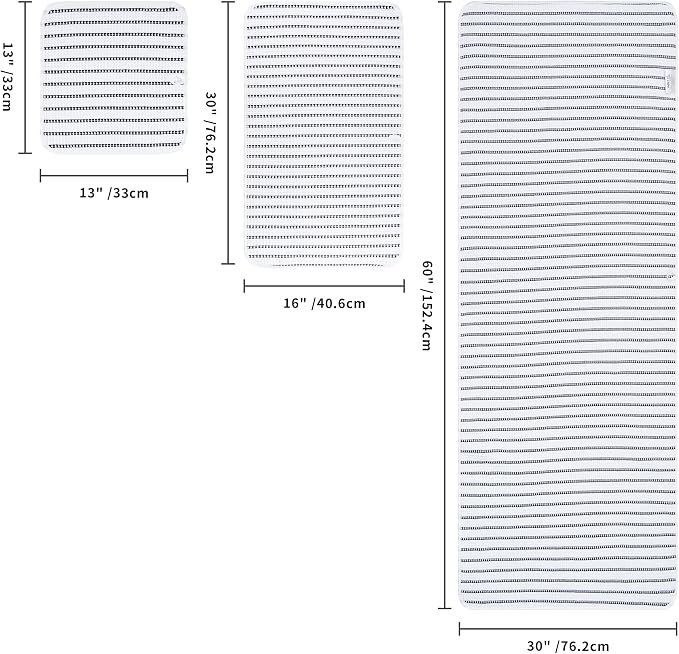 POLYTE 430 GSM Microfiber Quick Dry Lint Free Oversize Bath Towel Set, 6 Piece (Waffle Weave) - Image 2