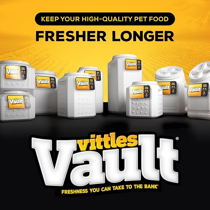 Gamma2 Vittles Vault Pet Food Storage Containers - Sealed Dog and Cat Food Storage Container, Fits up to 25lbs, Made in the USA - [12"L x 13.75"H] | Made in USA, 12 inch long by 13.75 inch tall, airtight lid keeps kibble fresh and pests out, a durable ... - Image 4