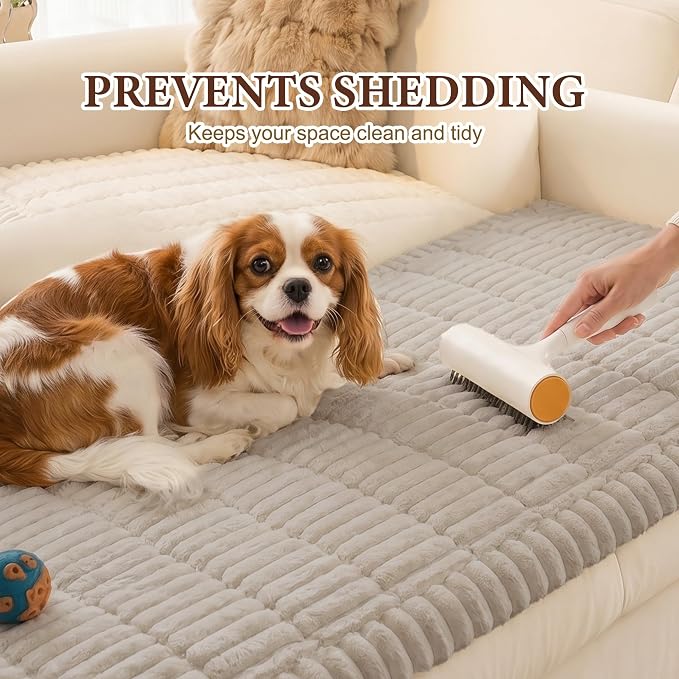 MEETSKY Chair Cover Soft Couch Armrest Covers for Sofa, Thick Sofa Covers Washable Sofa Slipcover for Single Couch, Oatmeal, 27.6" x 27.6" - Image 6