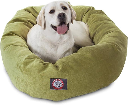 Majestic Pet Villa 40 Inch Shredded Memory Foam Dog Bed for Large Sized Dog 40x29x9 Inch–Orthopedic Pet Bed with Removable Washable Cover-Washable Large Puppy Mat with Head Support-Apple by MajesticPet