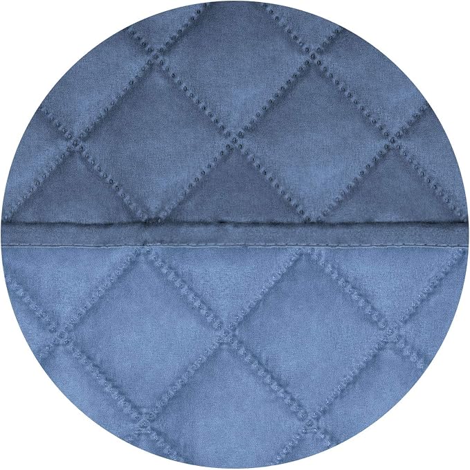 PureFit Reversible Quilted Sofa Cover Dog Couch Covers for Sofa, 28 in | Dark Blue/Light Blue, Water Resistant Couch Protector, Washable Pet Couch Cover with Non Slip and Elastic Straps For Kids - Image 5