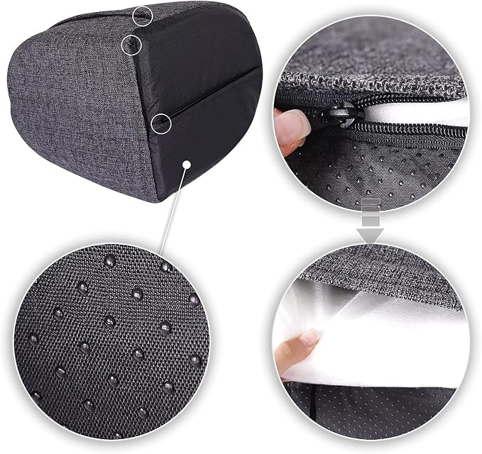 lionto cat cave with Cuddly Reversible Cushion, Washable pet Bed, Well Padded for Cats and Small Dogs, 15,7x13,8x15 in, Cozy cat Bed with Non-Slip nubs, Dark Grey Mottled - Image 4