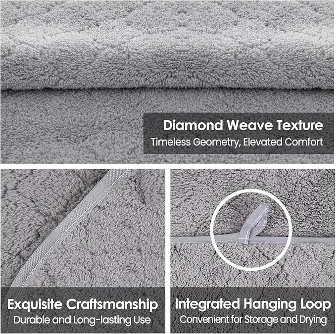 JML Microfiber Bath Towels, 2 Pack, 30 in x 60 in, Grey | Oversized, Ultra Soft, Super Absorbent, Fast Drying, No Fading, Use for Sports, Travel, Fitness, SPA, Yoga - Image 4