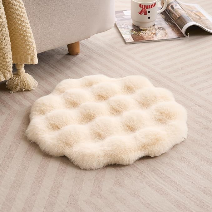 SHENGOCASE Pet Cushion Pad, Faux Fur Dog Cat Kneading Pillow, Crate Bed Insert, 16 Inches, 2-Pack - Image 3