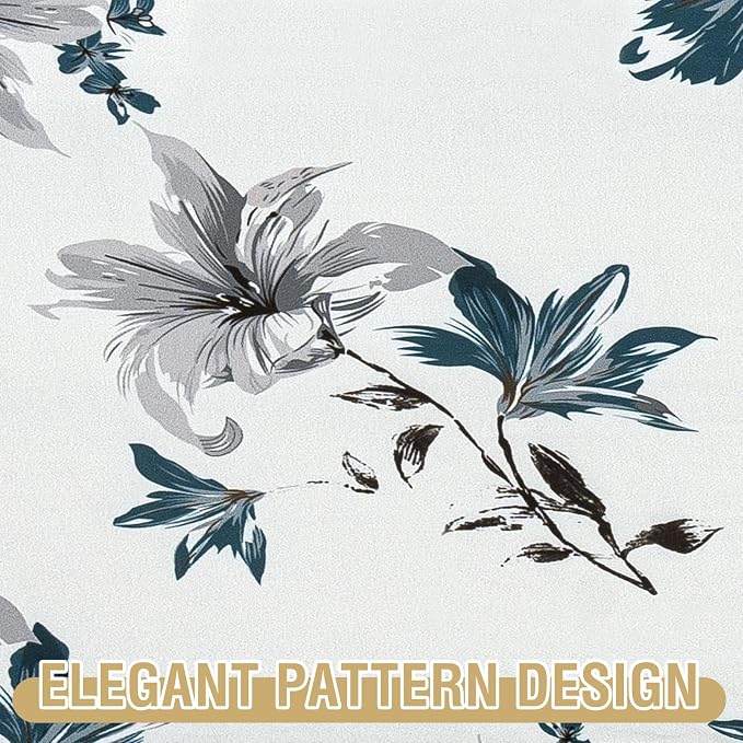 H.VERSAILTEX Floral Pattern Couch Covers for 3 Cushion Couch Sofa High Stretch Couch Cover Printed Pet Sofa Covers for Furniture Super Soft Fabric(Vintage Petal-Blue,Sofa) - Image 3