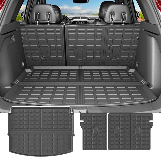 powoq Cargo Mat Compatible with 2021-2026 Chevy Trailblazer Backrest Mat (Only for Upper Deck) Replacement for 2021-2023 2024 2025 2026 Chevy Trailblazer Accessories (Trunk Mat+Backrest Mats) by powoq