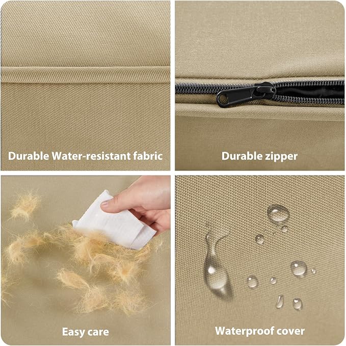 BFPETHOME Outdoor Waterproof Dog Bed for Large Dogs, Washable Cover, 54" | Outdoor & Indoor Use, Waterproof, For Medium, Large, Extra Large Dogs, Orthopedic, Egg Crate Foam, Up to 130 lbs - Image 7