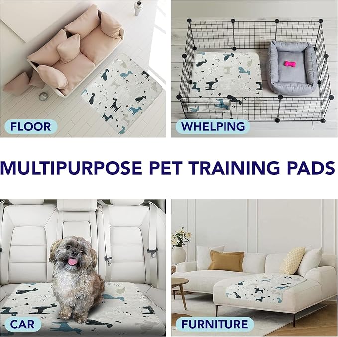 PUPIBOO Washable Pee Pads for Dogs and Cats - Super Absorbent Reusable Puppy Training Pads - 100% Waterproof, Leak-Proof & Non-Slip Whelping Pads for Pet Housebreaking - Image 4