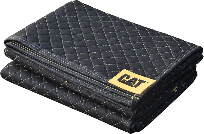 Cat 980411N Heavy Duty Moving Blanket, Non-Woven Utility Cover with Quilted Padding, Cargo Protection, Storage Furniture Packing 72 Inch by 60 Inch-980411N, Black by Unknown