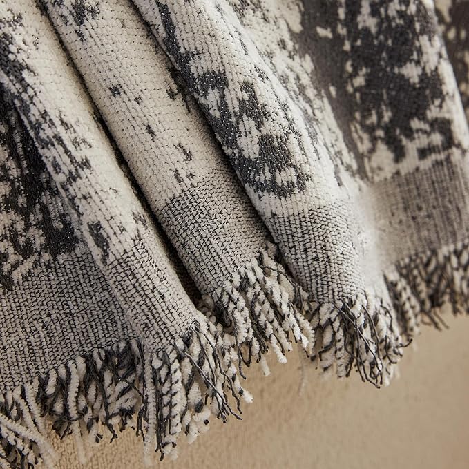 ROOMLIFE Boho Couch Covers for Sofa Washable for 2 Cushion Couch Chenille | Furniture Protector Sofa Couch Cover for Dogs, Soft Breathable Sofa Slipcover, Couch Throw Blankets with Tassels 71''X118'' - Image 4