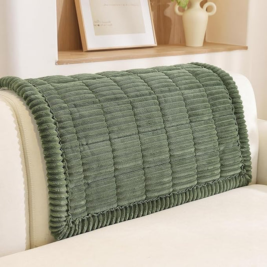 Royhom Couch Cover for Dogs Washable，Non Slip Sofa Protector for Pets | Durable & Easy Care, Soft Furniture Cover for Leather & Fabric Couches Against Claws, Spills & Fur, 35.4x35.4 Inch, Green by Royhom