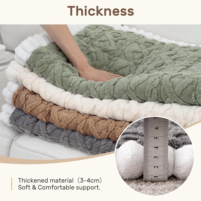 Couch Cover for Dogs, Washable Non Slip Sofa Covers for 2 Cushion Couch Pet Friendly Fuzzy Sofa Protector&Bed Mat for Pets (27.6"x59.06" Dark Gray) - Image 5