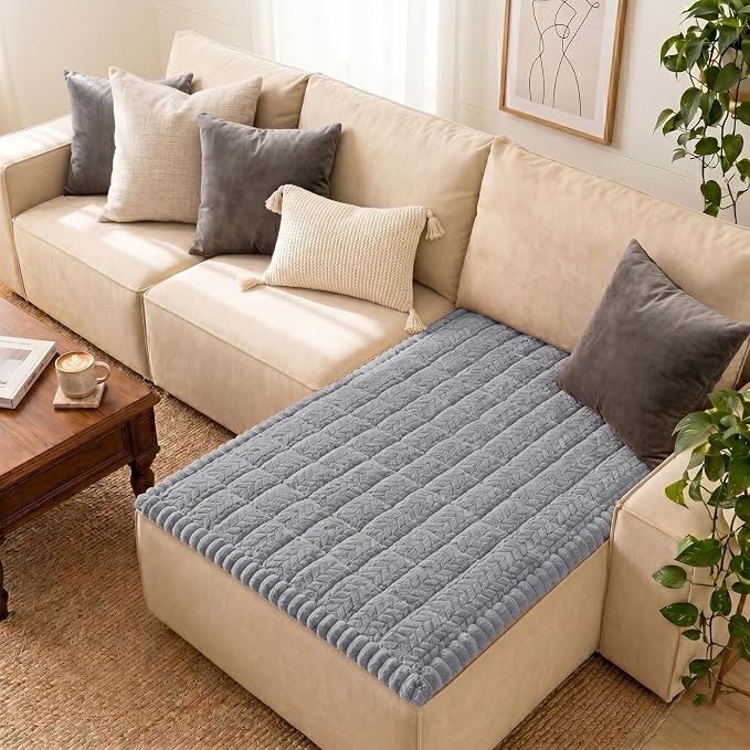 Smiry Couch Cover for Dogs, Non Slip Fuzzy Pet Sofa Covers Washable | Sofa Slipcovers for Sectional Couch, Soft Thick Furniture Protector for Cats Dogs, Against Fur, Dirt, Scratch (43"x63") by Smiry