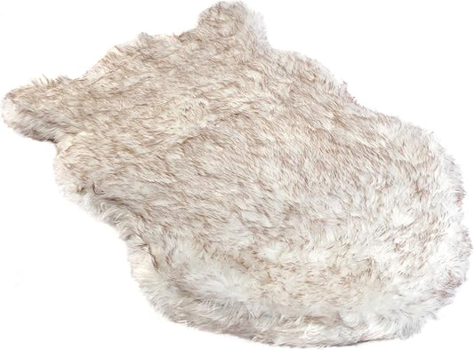 IHAPPYDOG Replacement Dog Bed Cover, Machine Washable (White w/Brown Tips, Giant 60x35) by iHappyDog