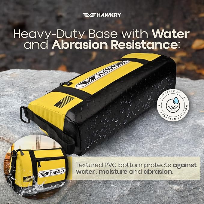 HAWKRY Oxford Waterproof Tool Bag – Small Tool Bag and Tool Pouch, Fishing Bag, Travel Pouch, Compact, Durable Small Travel Bag, Multipurpose Tool Bags for Men for Work, Fishing and Travel - Image 5