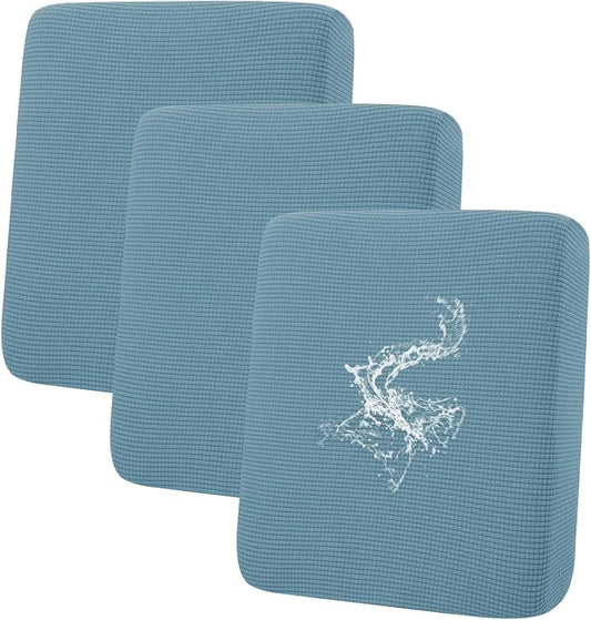 hyha Waterproof Couch Cushion Covers for Pets, Non Slip Sofa Seat Cover | Stretch Jacquard Fabric, Elastic Bottom, Non Slip Fit, Waterproof Protection, Pet Hair Protection (3 Pieces) by hyha