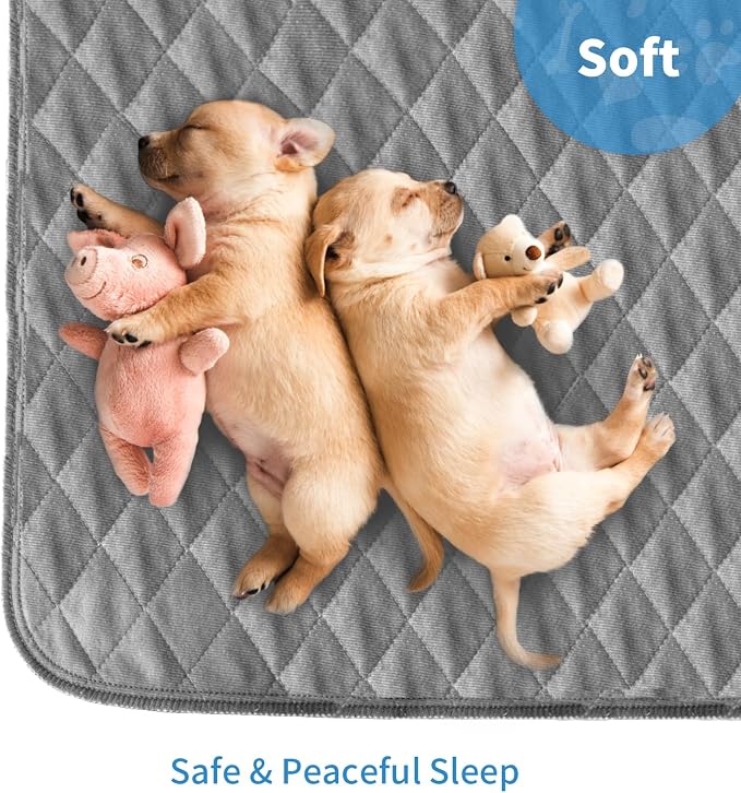 Washable Reusable Dog Pee Pads, 48"x65" Absorbent & Waterproof Puppy Training Pad for Crate, Playpen & Carpet, Large Potty Pads for Dogs, Cats & Small Pets - Image 5