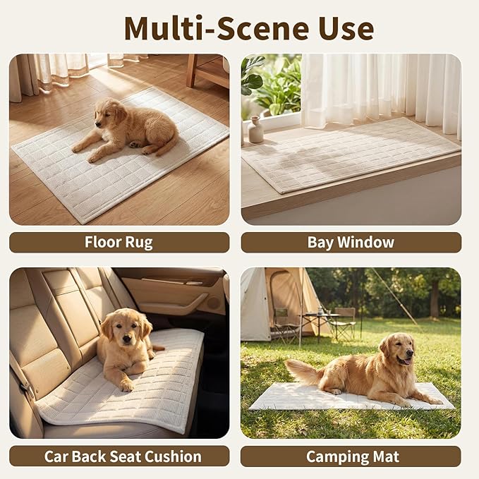 Velvet Couch Covers for Sectional Sofa Washable, Non-Slip L Shaped Sectional Couch Cover, Soft Pet Couch Covers for Sofa, Furniture Slipcovers for 3 Cushion Couch(1PC,35"x83",Beige White) - Image 5