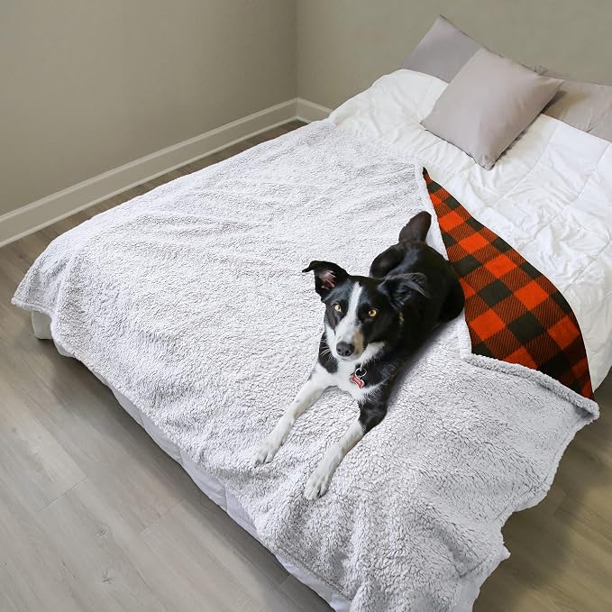 Catalonia Waterproof Blanket for Bed, Reversible Leakproof Throw | 60 x 80 Inch, Plaid, Washable Protector Cover for Couch and Sofa, Stain Proof Blanket for Pets, Kids and Everyday Spills - Image 2