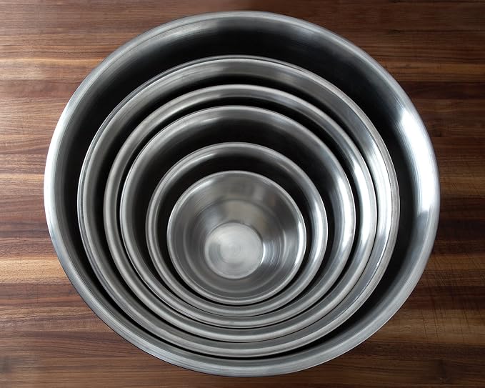 Fox Run Brands 2.75-Quart Stainless Steel Mixing Bowl, 9 x 9 x 4 inches, Metallic (Pack of 4) - Image 6