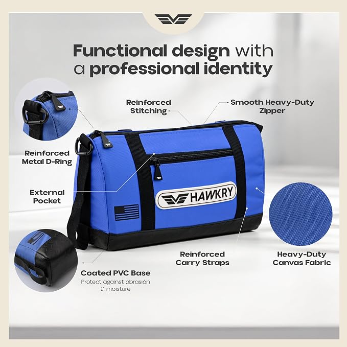 HAWKRY Oxford Waterproof Tool Bag – Small Tool Bag and Tool Pouch, Fishing Bag, Travel Pouch, Compact, Durable Small Travel Bag, Multipurpose Tool Bags for Men for Work, Fishing and Travel - Image 3
